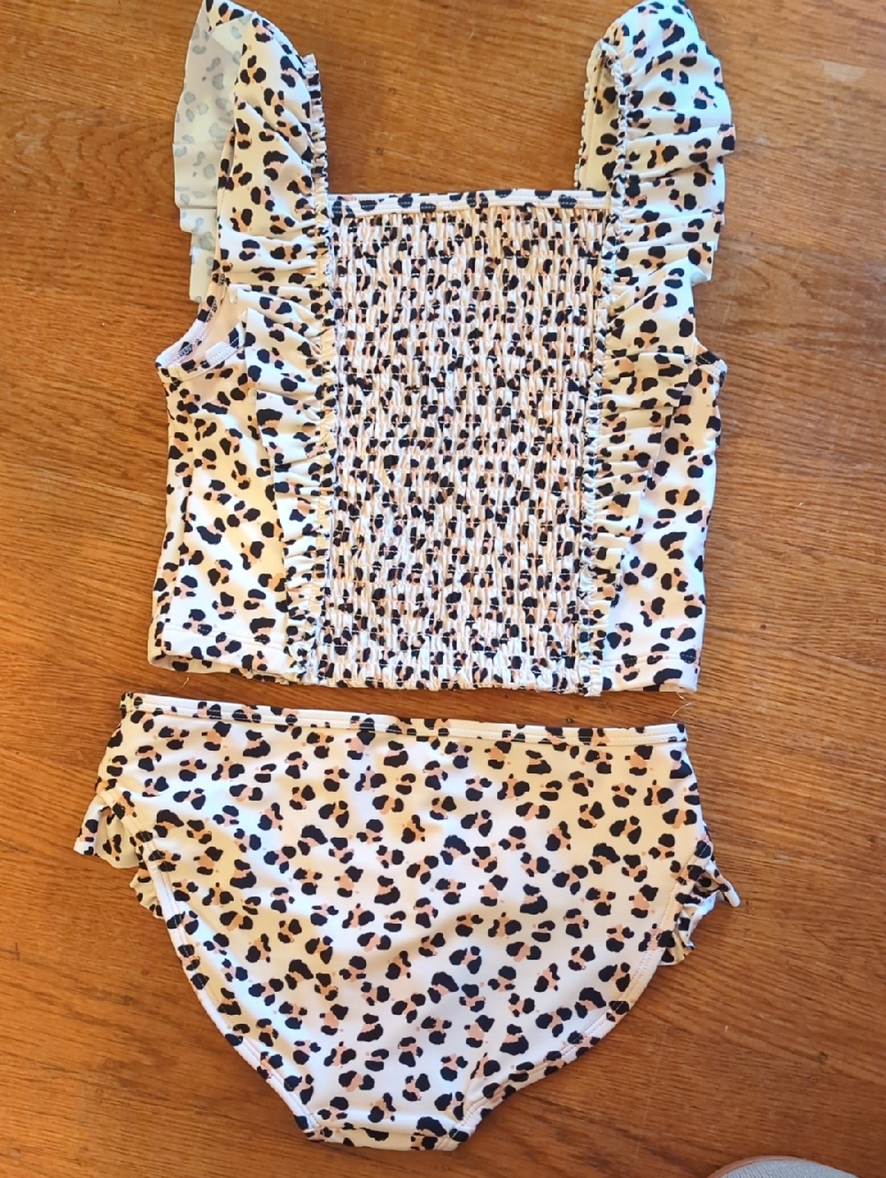🆕Gymboree Two-Piece Leopard Print Ruffle Tankini - Picture 7 of 9